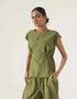 SLEEVESLESS FITTED BLOUSE